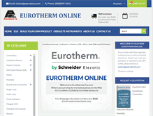 Tablet Screenshot of eurothermonline.com